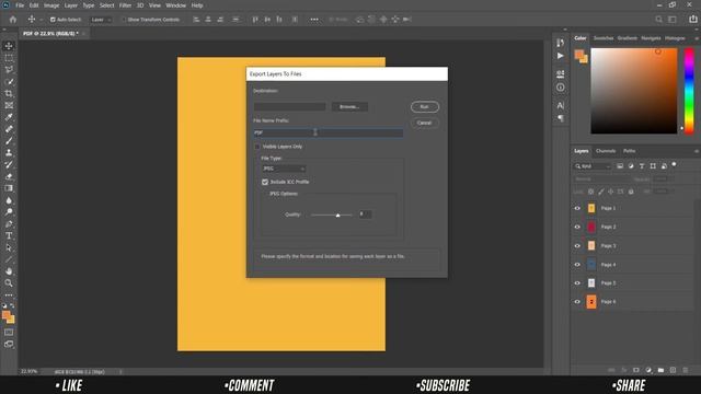How to Export PDF from Photoshop | How to save PSD as PDF смотреть онлайн