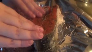 Стейк из кижуча (запеченный в фольге)