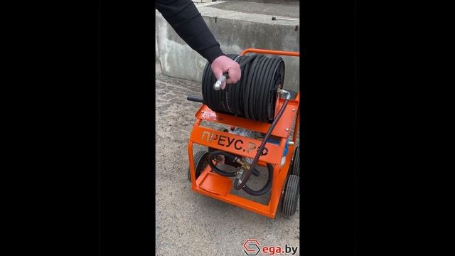 Аппарат высокого давления ПРЕУС Б 1535К60 для прочистки канализации 50-300 мм. смотреть онлайн