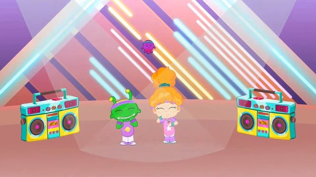 Groovy The Martian sings Yes Yes Vegetable song | Nursery Rhymes for kids смотреть онлайн