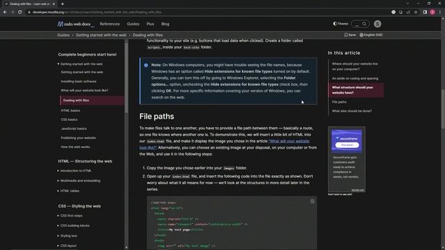 Learn HTML | MDN Web Docs_ Dealing with Files смотреть онлайн