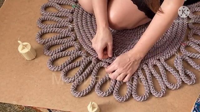 Carpet rope rug DIY смотреть онлайн