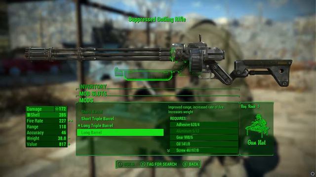 Fallout 4: Gatling Rifle ~MOD SHOWCASE~ /W Killerkev смотреть онлайн