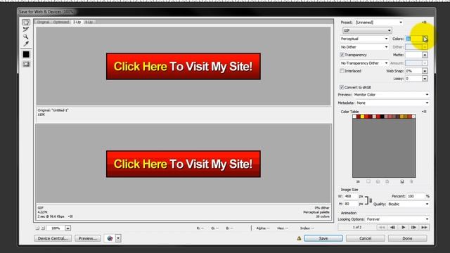 Save Animated Banners For Web Use In Photoshop смотреть онлайн