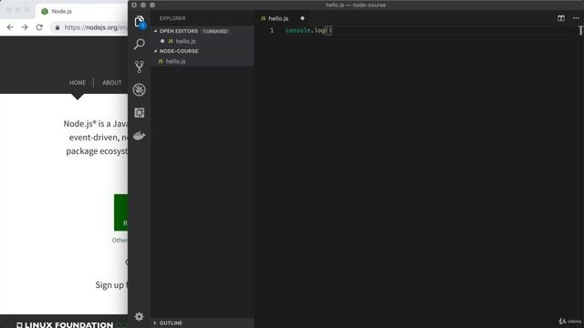 #7 Your First Node js Script смотреть онлайн