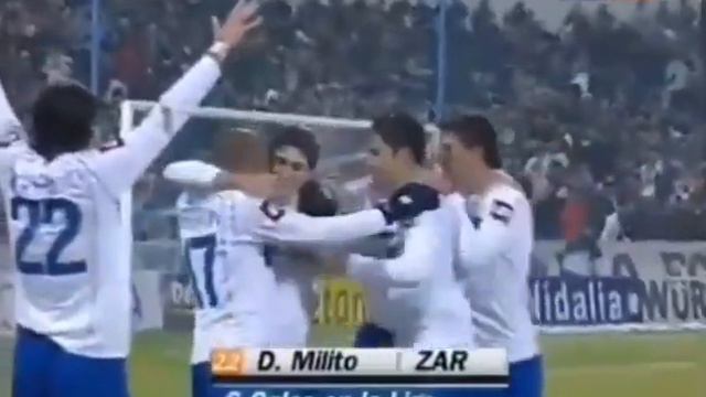 Diego Milito (Zaragoza) - 21/12/2005 - Zaragoza 3x2 Athletic Bilbão - 1 gol смотреть онлайн