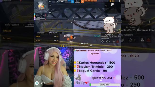 KaterinGaming TV Live Stream On The Live Free Fire #6 смотреть онлайн