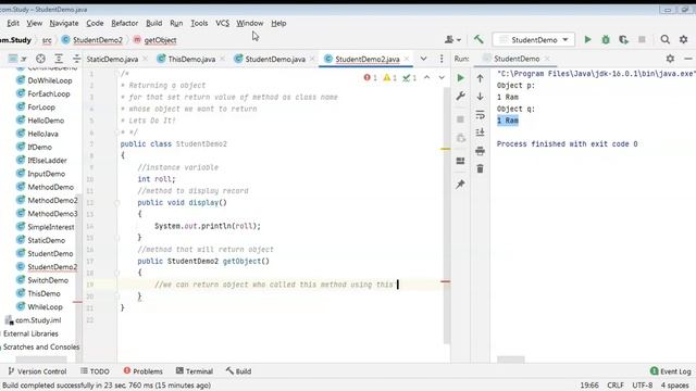 How to return object from Method in Java? (32) || #Java Programming смотреть онлайн
