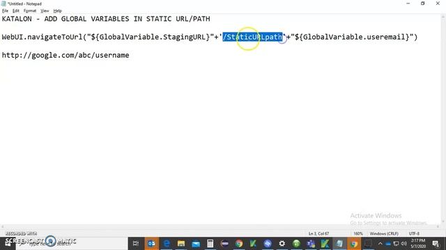 How to use global variable with static path in Katalon English and Hindi Audio смотреть онлайн