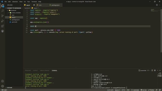 Connect MongoDB using Mongoose. смотреть онлайн