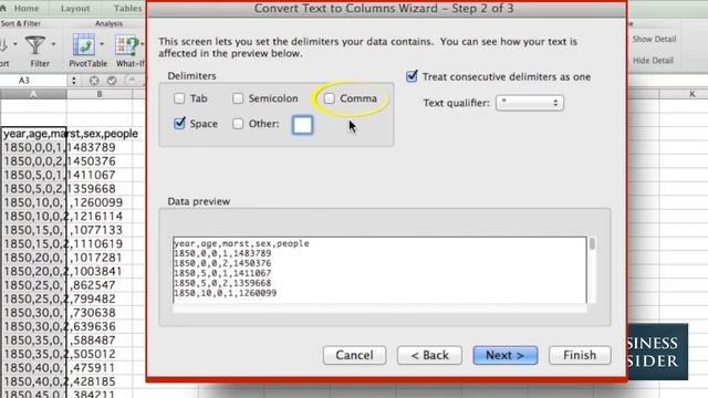 How To Use "Text To Columns" In Excel смотреть онлайн