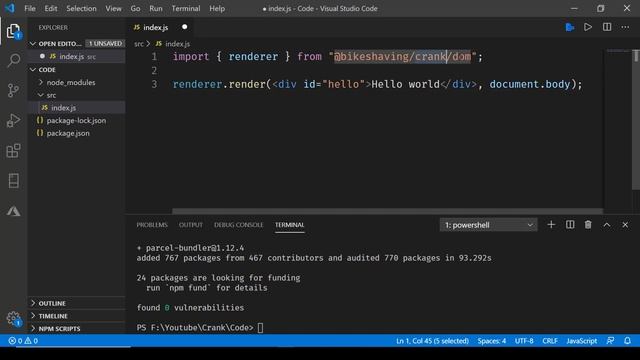 Javascript Framework - Crank Creating JSX Component смотреть онлайн