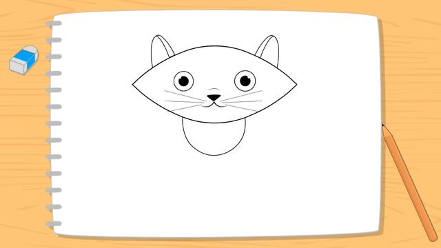 Как Легко Нарисовать Кошку для Детей.Учимся Рисовать Животных. Рисунки Своими Руками Уроки Рисовани смотреть онлайн
