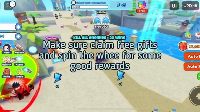 [FREE LIMITED UGC] How to get the ICE WINGS in Clicker Fighting Simulator (ROBLOX) смотреть онлайн
