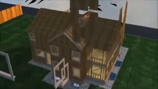 каркасный дом, 3D проект 1 смотреть онлайн