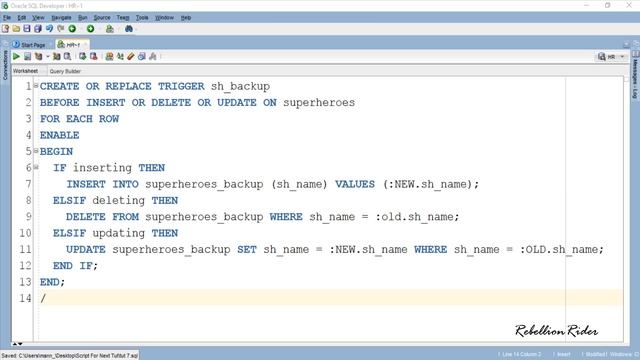 PL/SQL tutorial 17: Make synchronized backup copy of a table using DML Trigger смотреть онлайн