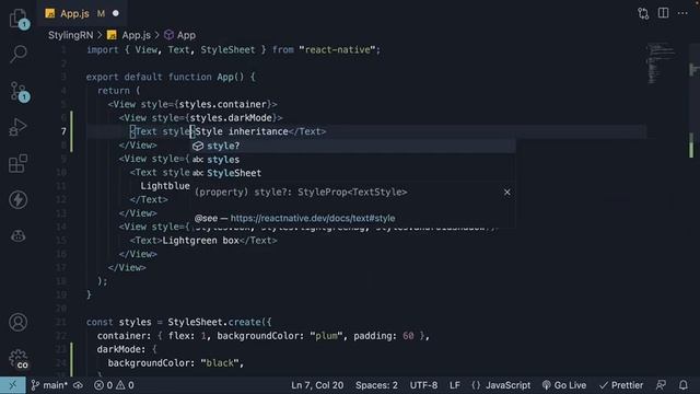React Native Tutorials - 24 - Style Inheritance смотреть онлайн
