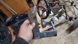 Электрокартинг из гироскутера для сына.крепление автомобильного кресла.ч3