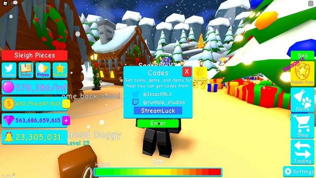 SECRET BUBBLE GUM SIMULATOR CODES! Christmas Event Update codes Bubble Gum Simulator | Roblox смотреть онлайн