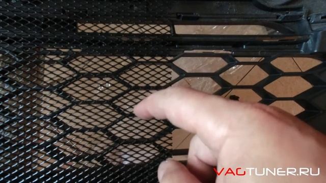 Установка защитной сетки в бампер Golf Alltrack | Защита радиатора смотреть онлайн