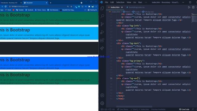 Bootstrap 5 | 5 | bootstrap color | Bootstrap bg color смотреть онлайн