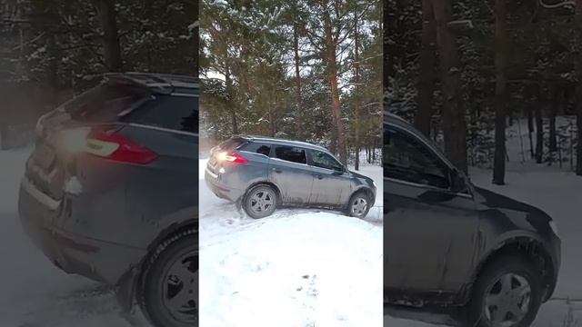 Geely Atlas подъем на небольшую горку задним ходом смотреть онлайн