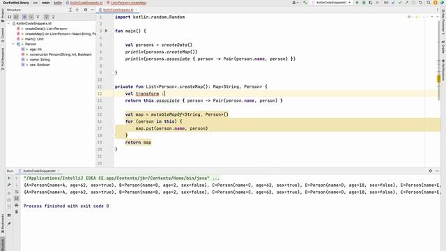 associate() Kotlin Code Snippet (5-10 mins) смотреть онлайн