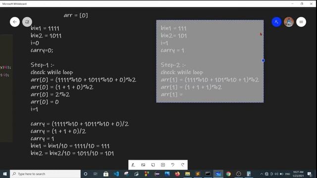 Addition of 2 binary numbers with carry | Addition of Two Binary number in java in Hindi смотреть онлайн