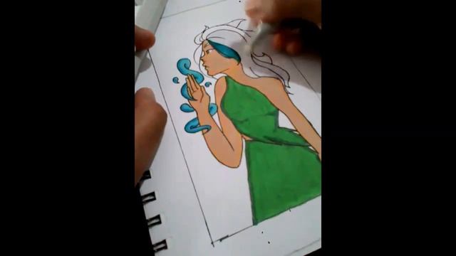 THE WATER GIRL?//FINECOLOURS//SPEED DRAWING смотреть онлайн