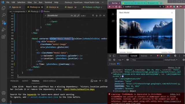 Let's build a Travel Gallery using React and Firebase V9 смотреть онлайн