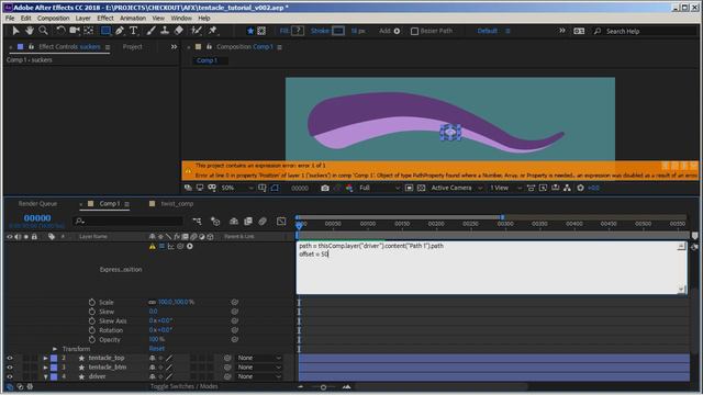 After Effects tentacle tutorial - Advanced смотреть онлайн