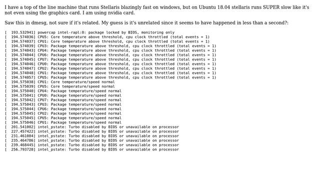 Ubuntu: Stellaris game via steam runs super slow (3 fps in menu) смотреть онлайн
