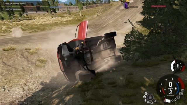 Insane Off-Road Truck Figure 8 Race Ends Badly! - BeamNG Multiplayer Mod смотреть онлайн