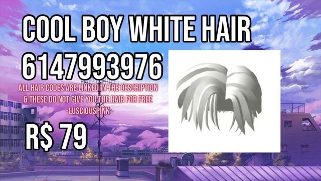 White Roblox Hair Codes | Lusci0uspink смотреть онлайн