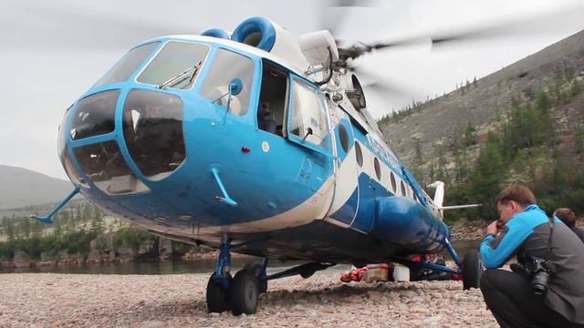 Взлёт вертолета Ми-8 смотреть онлайн