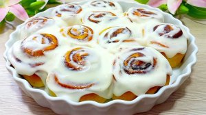 САМЫЕ ВКУСНЫЕ БУЛОЧКИ в МИРЕ | Легкий Рецепт | СИННАБОН с НЕЖНЕЙШИМ КРЕМОМ