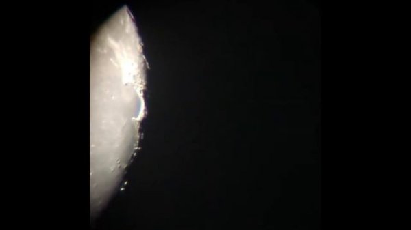 Moon through the telescope Sky-Watcher BK707AZ2