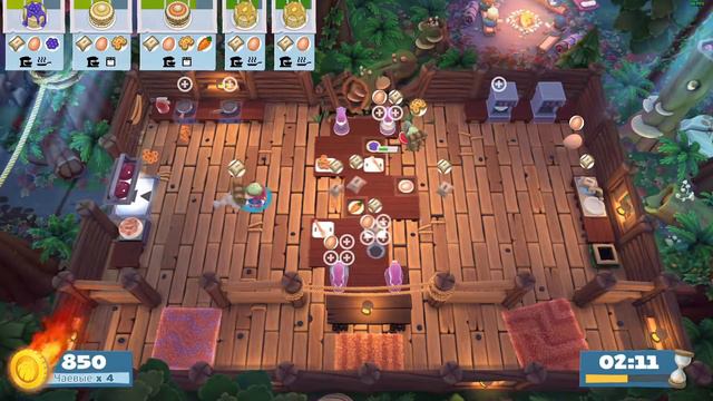 Overcooked! 2 — Campfire cook off (co-op 2 player, 4-stars) 3-1 смотреть онлайн