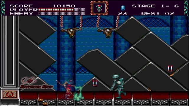 Castelvania: Bloodlines SEGA Прохождение #1 Замок Дракулы, Романия смотреть онлайн