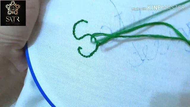 Hand embroidery: back stitch / как сшить задний стежок/ orqa chok tikish смотреть онлайн