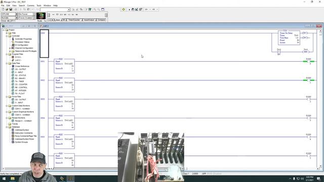 PLC5 / RSLogix 5 - Basic overview, creating a driver in RSLinx, downloading a program, going online смотреть онлайн