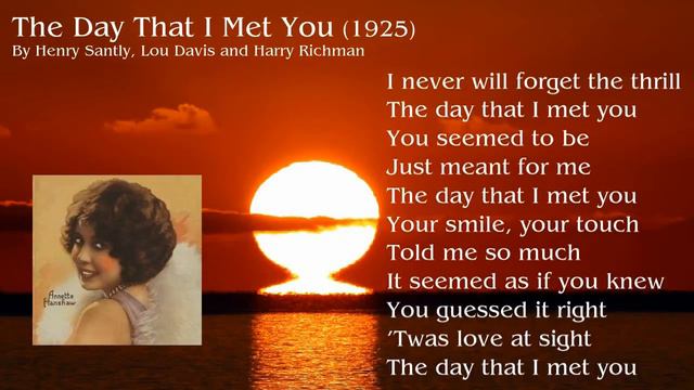 Annette Hanshaw - her first recording - 1926 Audition medley смотреть онлайн