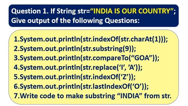 JAVA OUTPUT BASED QUESTIONS BASED ON STRINGS |FOR ICSE STUDENTS| смотреть онлайн