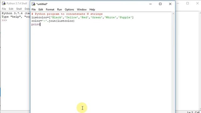Python program to concatenate N strings смотреть онлайн