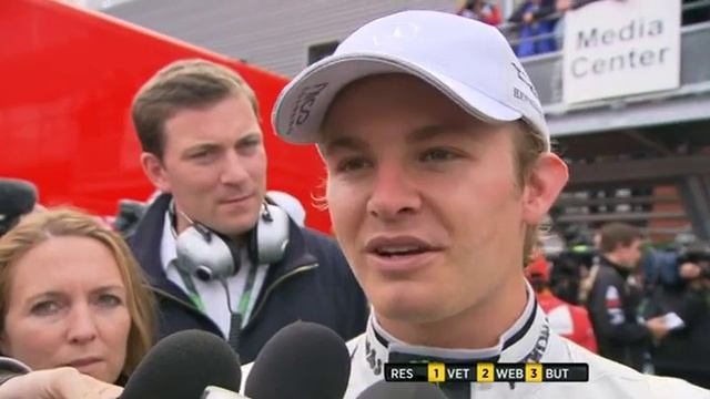 Nico Rosberg on BBC F1 forum post race interview Spa 2011 смотреть онлайн