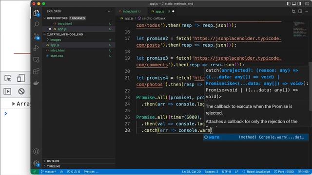JavaScript Critical Parts 1010 Using Static Methods for Multiple Asynchronous Tasks смотреть онлайн