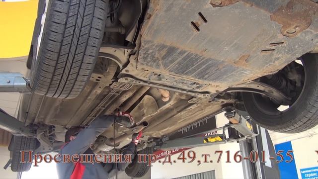 Установка пламегасителя на Nissan X-Trail Установка пламегасителя в СПБ смотреть онлайн