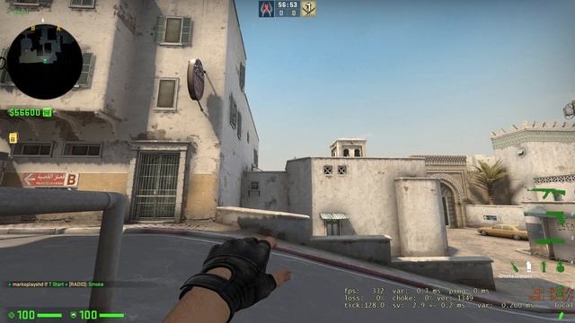Easiest xbox smoke on dust 2 [64 and 128 tick] смотреть онлайн