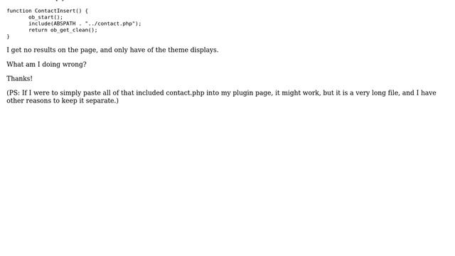 Wordpress: Including a PHP file via a function that is part of a plugin? (2 Solutions!!) смотреть онлайн