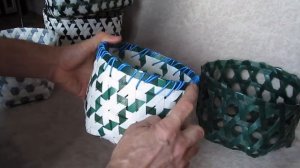 Виды корзин из ПЭТ-ленты